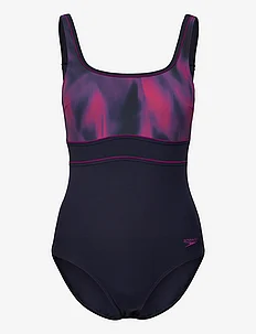 Womens Shaping ContourEclipse Printed Swimsuit, Speedo