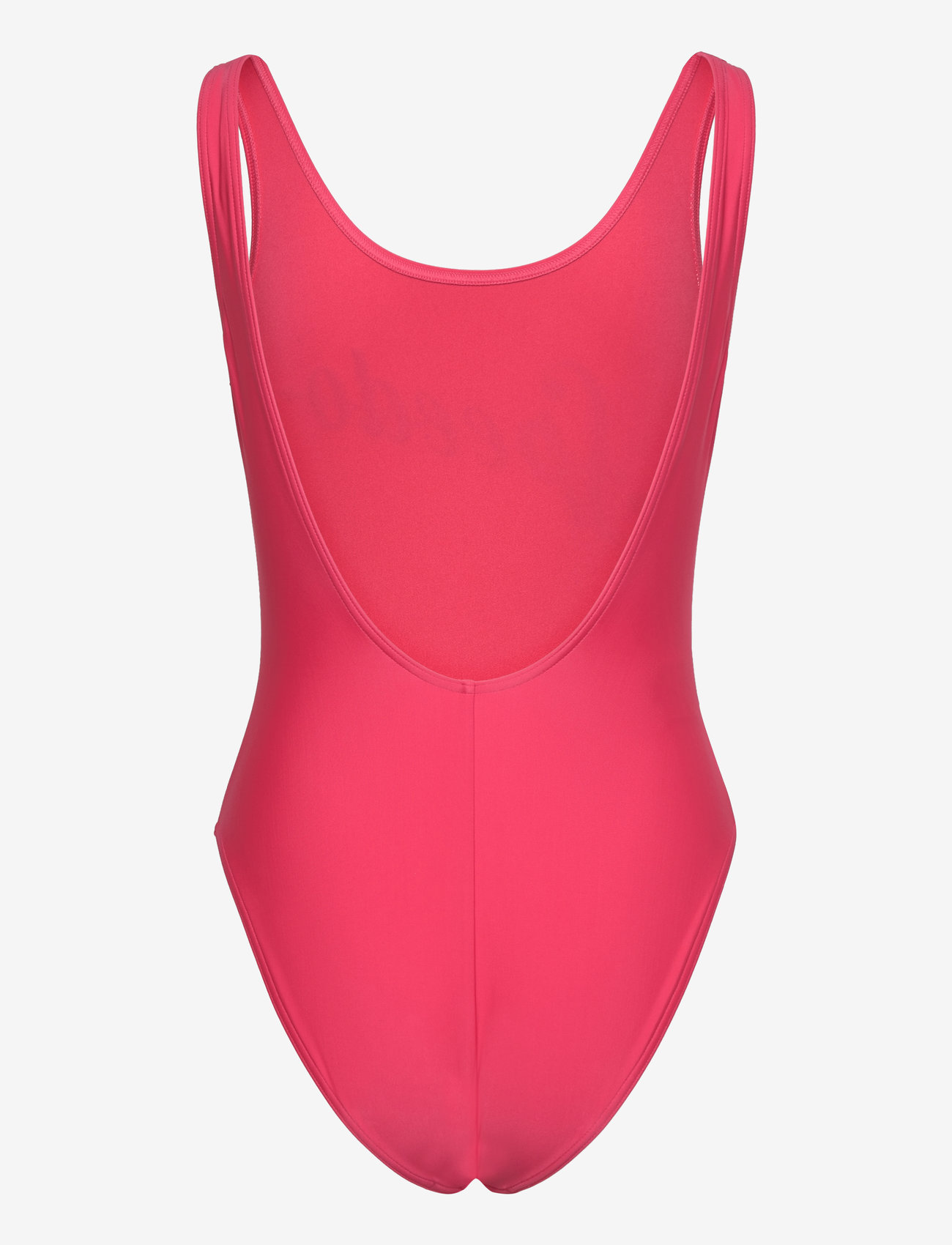 Speedo - Womens Logo Deep U-Back - badeanzüge - dark pink - 1