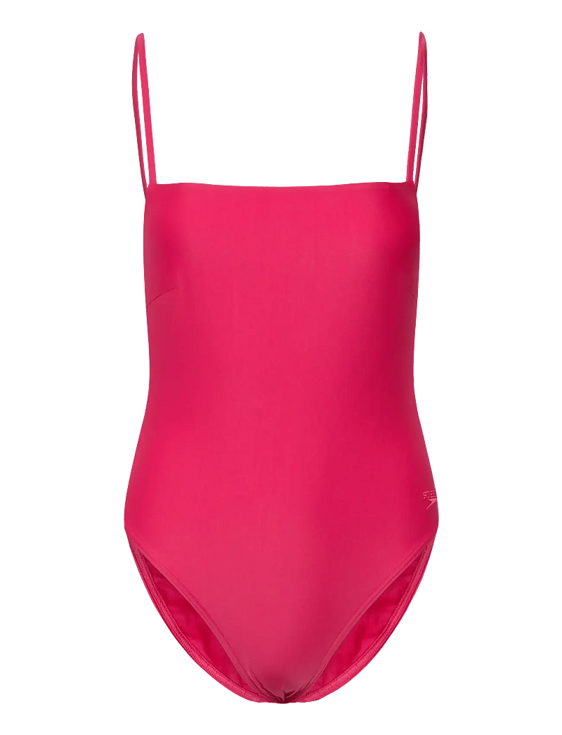 Speedo - Womens Adjustable Thinstrap 1 Peice - sportsbadetøj - dark pink - 0