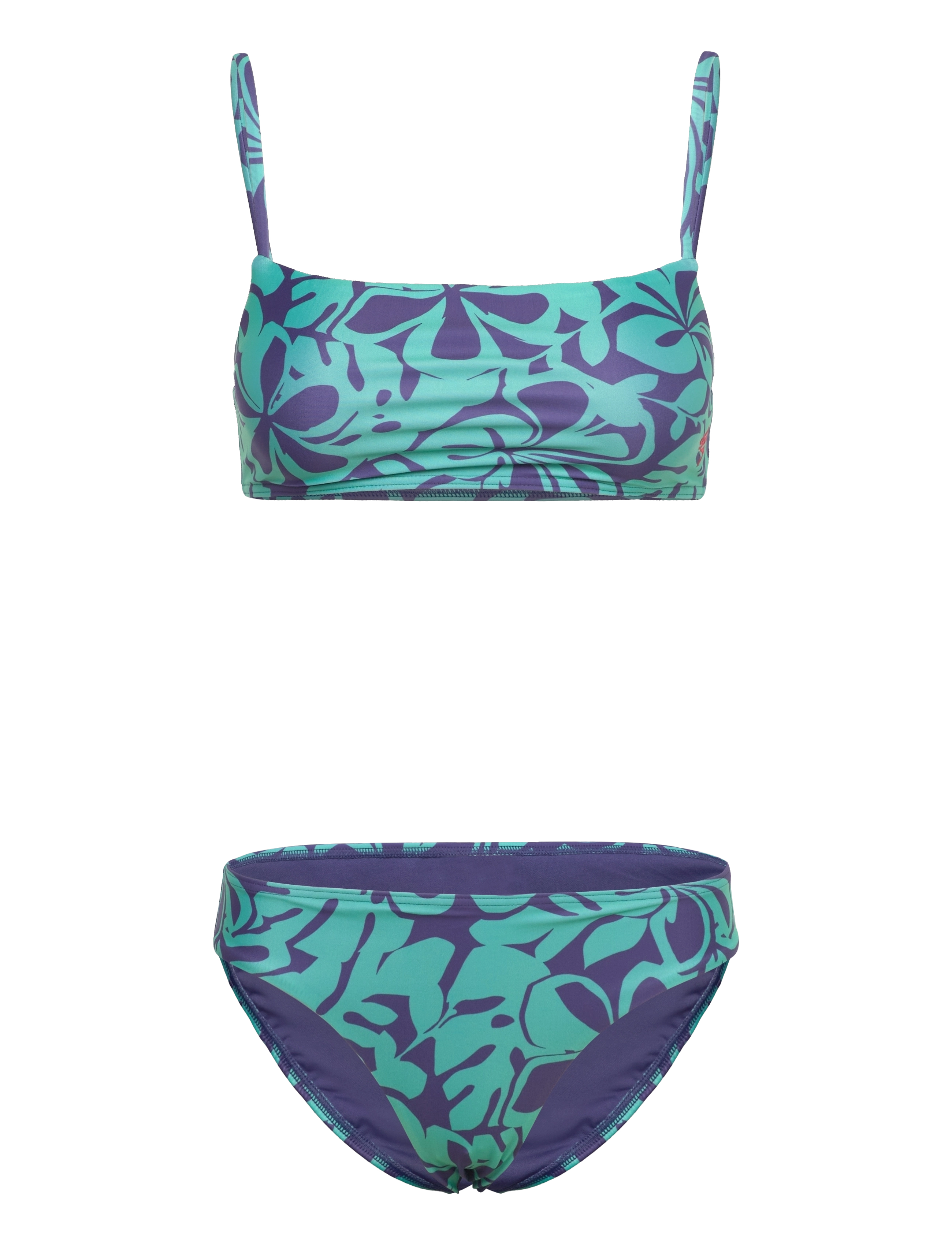 Womens Printed Adjustable Thinstrap 2 Pc. - BLUE