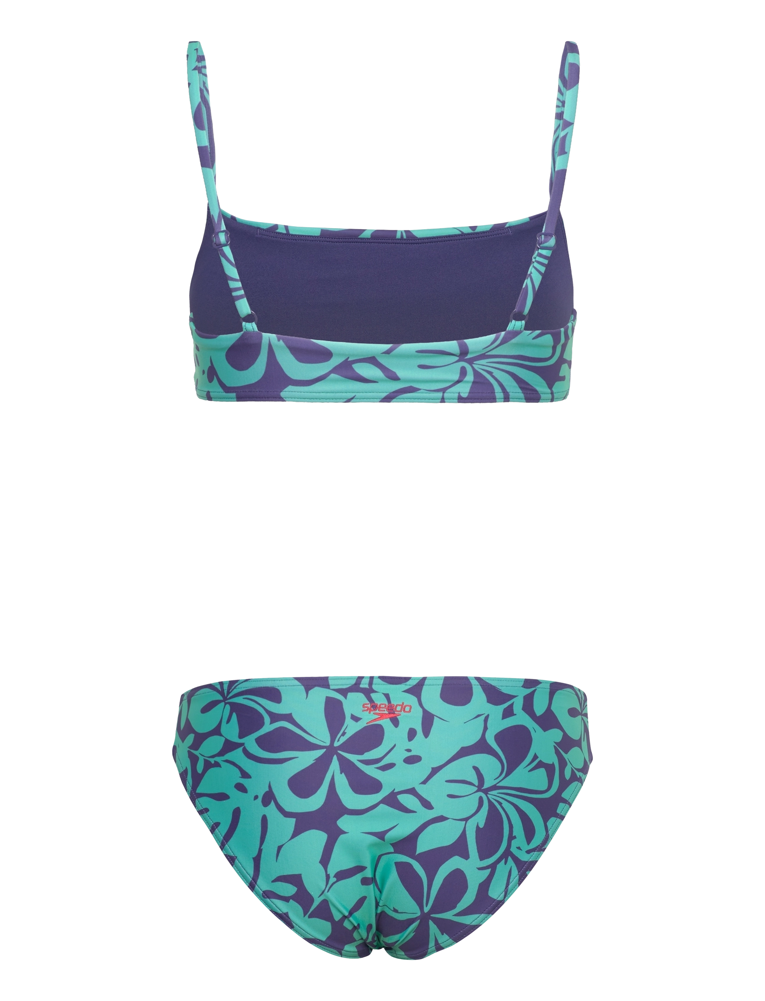 Speedo - Womens Printed Adjustable Thinstrap 2 Piece - sportiga badkläder - blue - 1