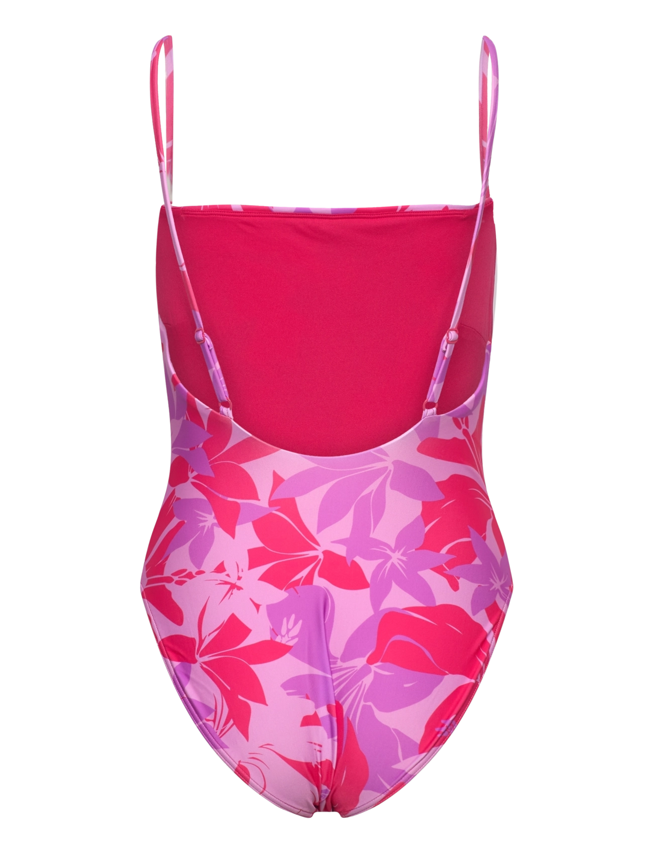 Speedo - Womens Printed Adjustable Thinstrap 1 Piece - dark pink - 1