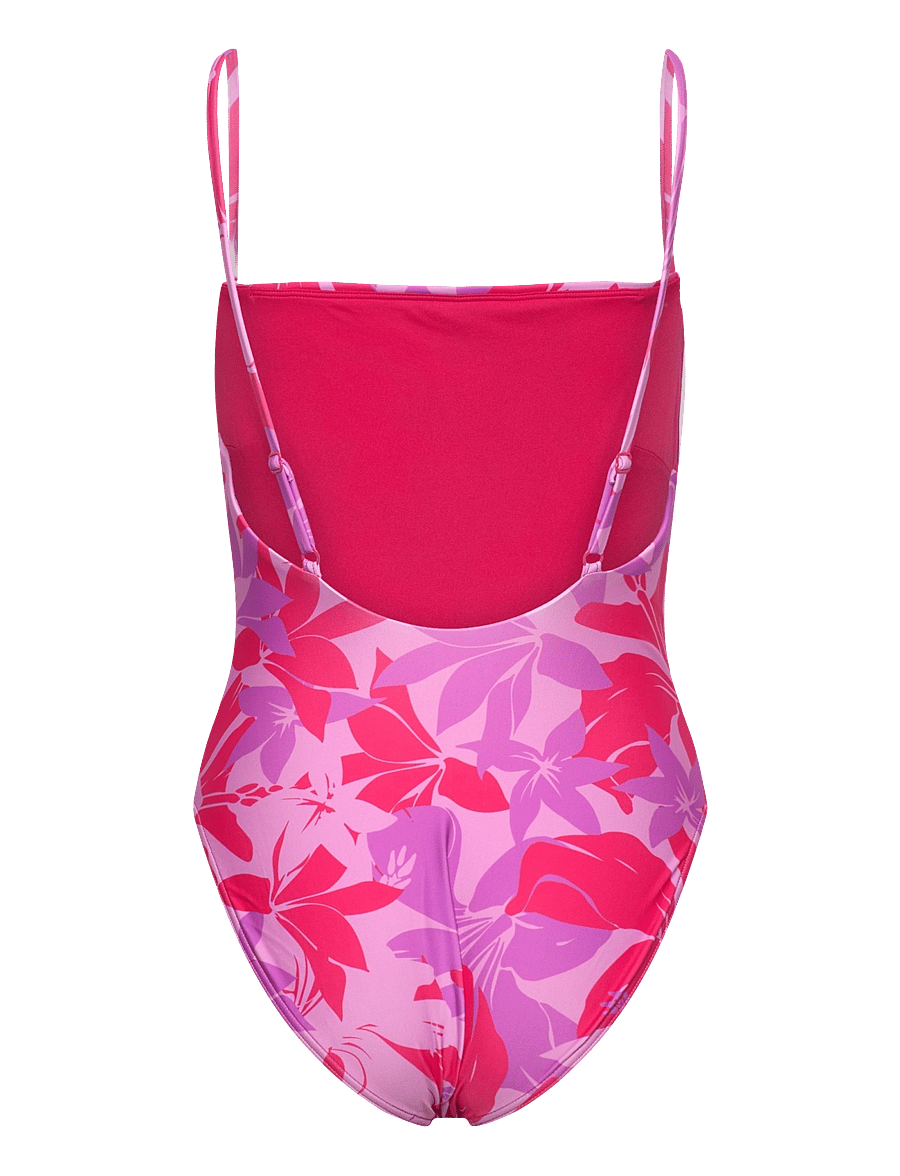 Speedo - Womens Printed Adjustable Thinstrap 1 Piece - sport-bademode - dark pink - 1