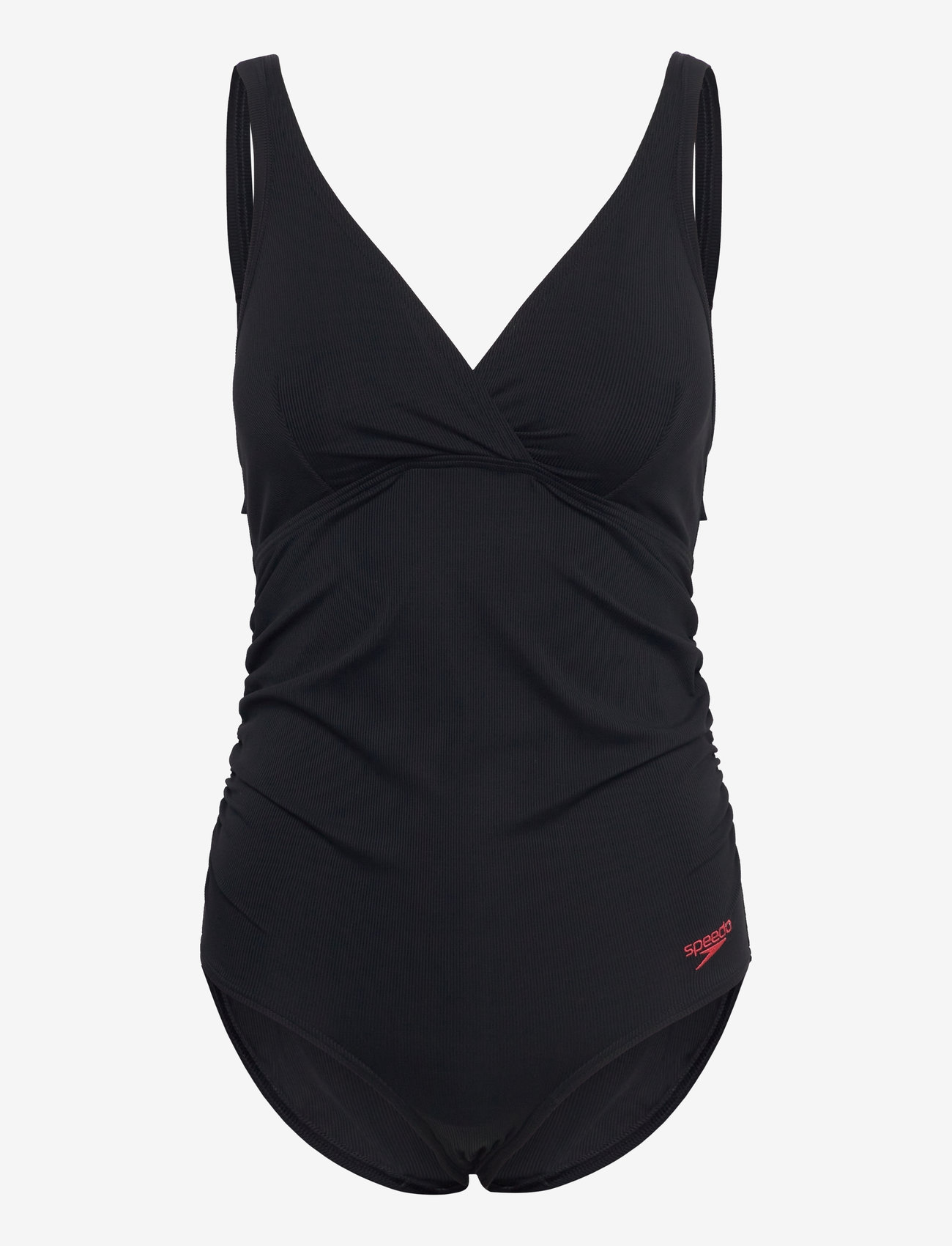 Speedo - Womens V Neck Maternity U Back - workout clothes - black - 0