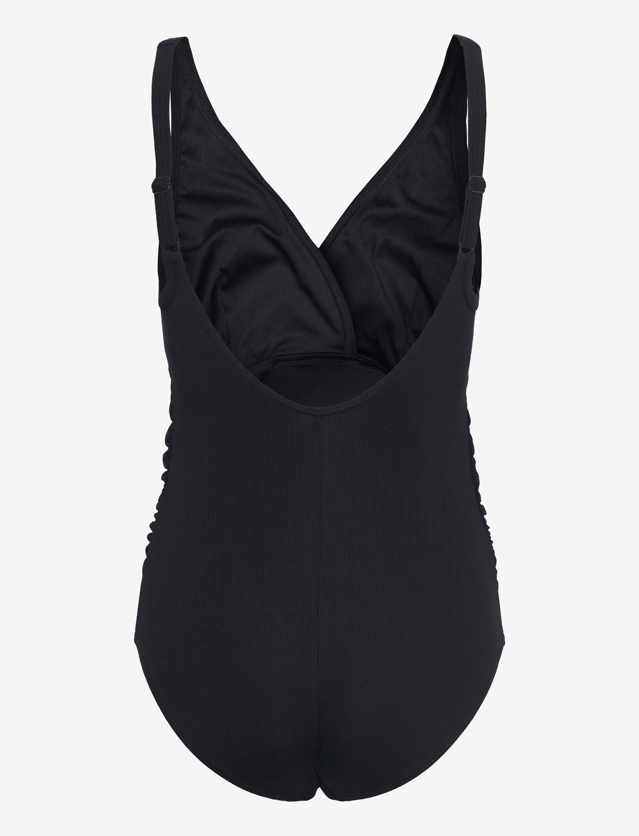 Speedo - Womens V Neck Maternity U Back - workout clothes - black - 1