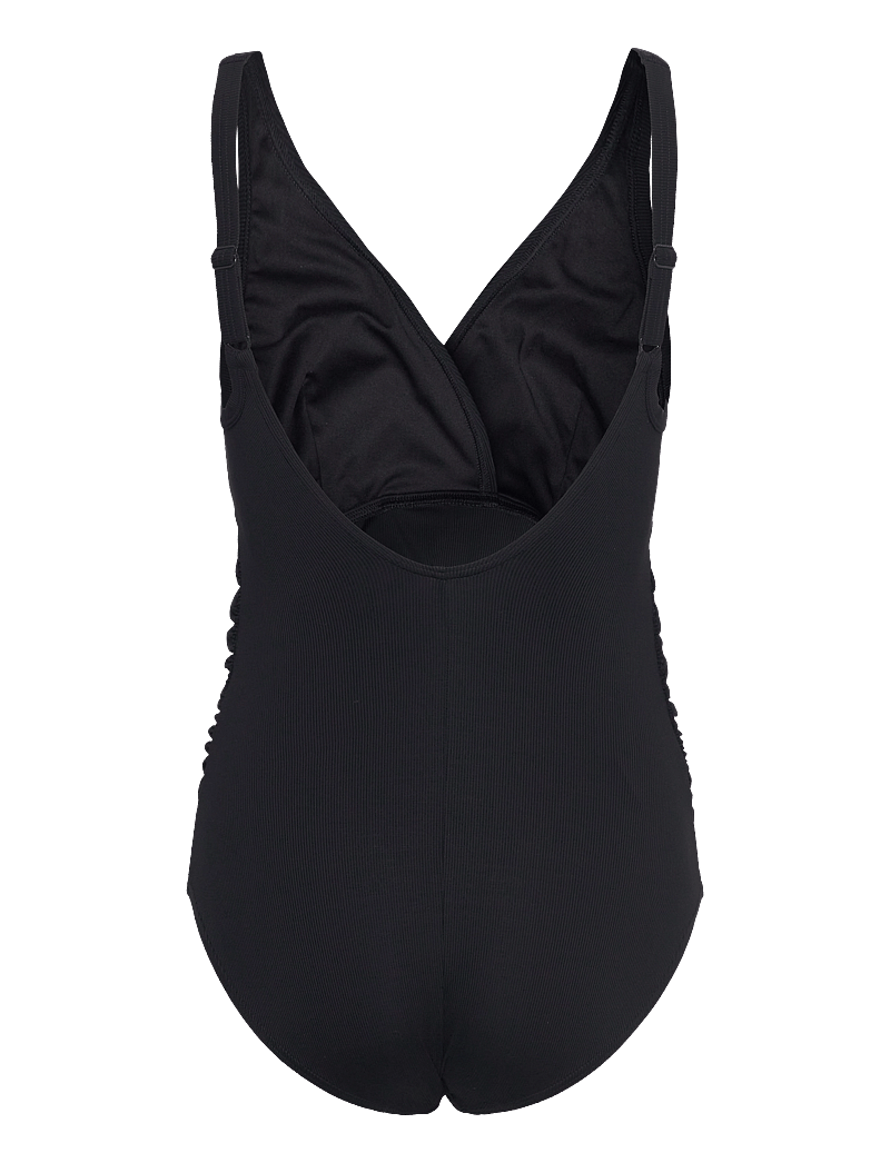 Speedo - Womens V Neck Maternity U Back - workout clothes - black - 1