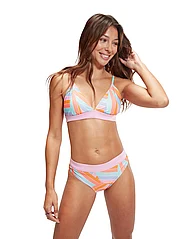 Speedo - Womens Printed Banded Triangle 2 Piece - bikini sets - pink/blue - 3