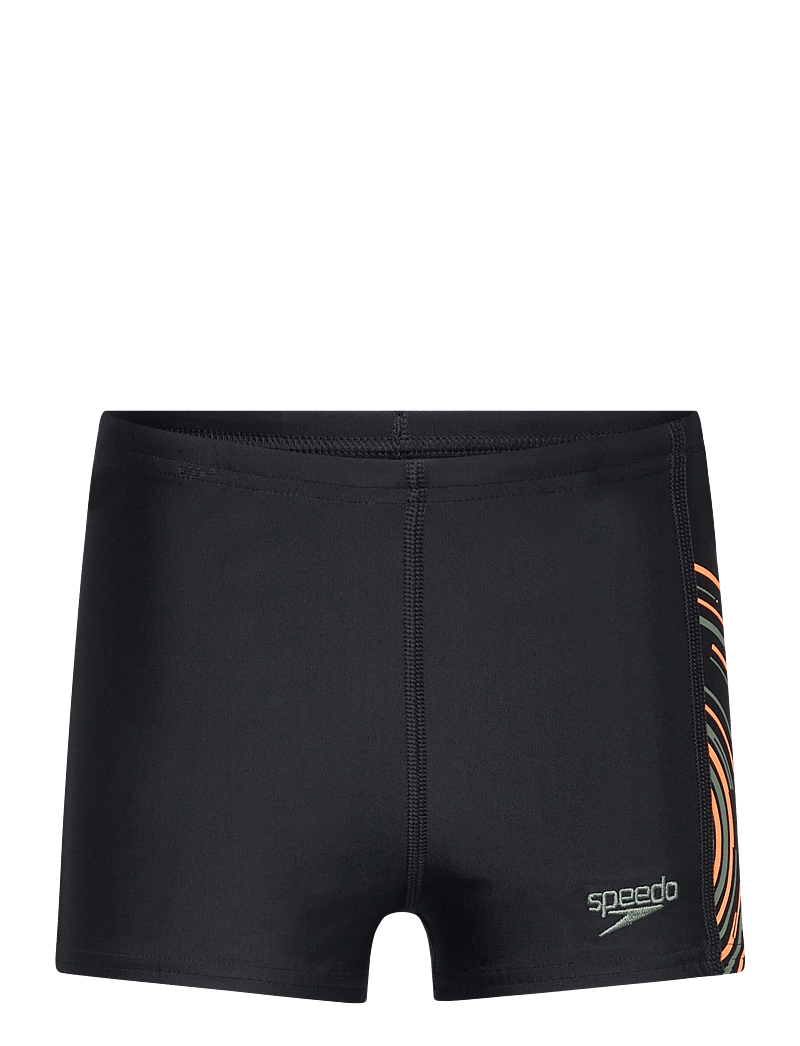 Speedo - Boys Plastisol Placement Aquashort - lühikesed ujumispüksid - black/green - 0