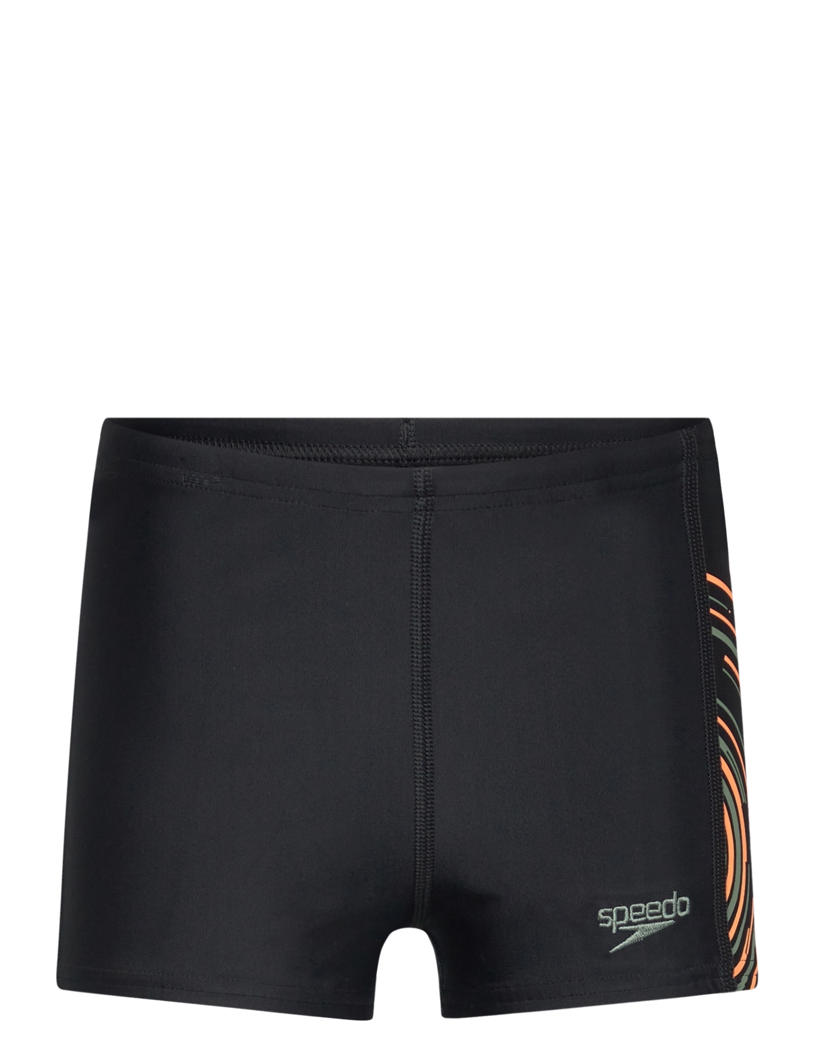 Speedo Boys Plastisol Placement Aquashort - Ujumisriided - BLACK/GREEN / black