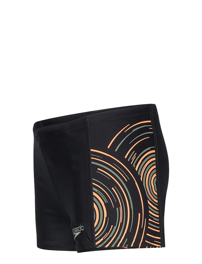 Speedo - Boys Plastisol Placement Aquashort - lühikesed ujumispüksid - black/green - 2