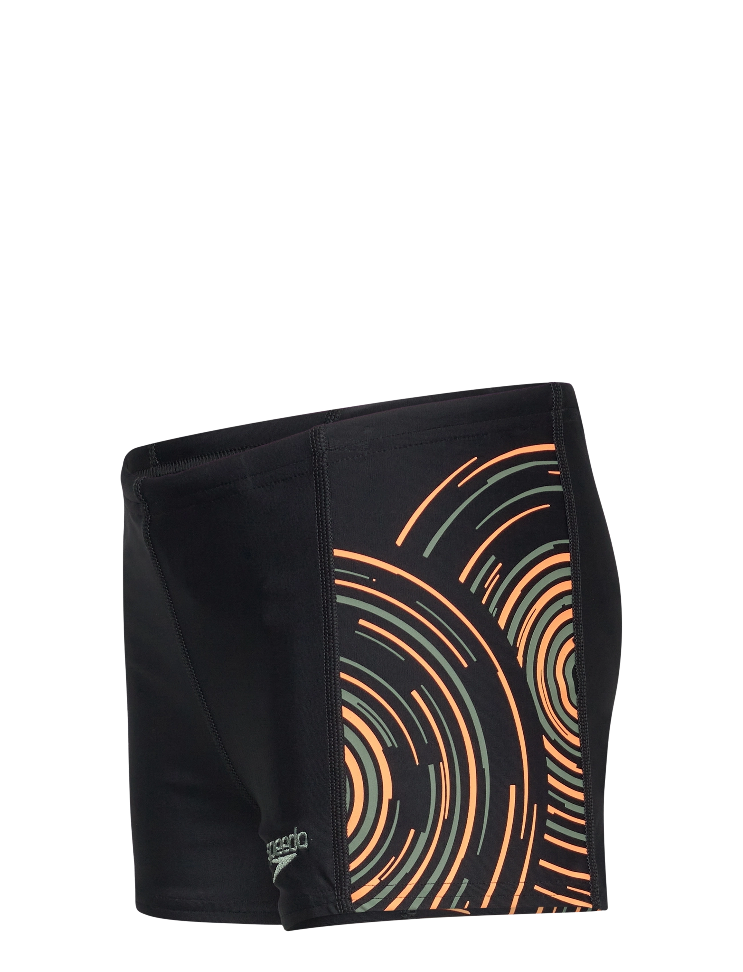 Speedo - Boys Plastisol Placement Aquashort - gode sommertilbud - black/green - 1