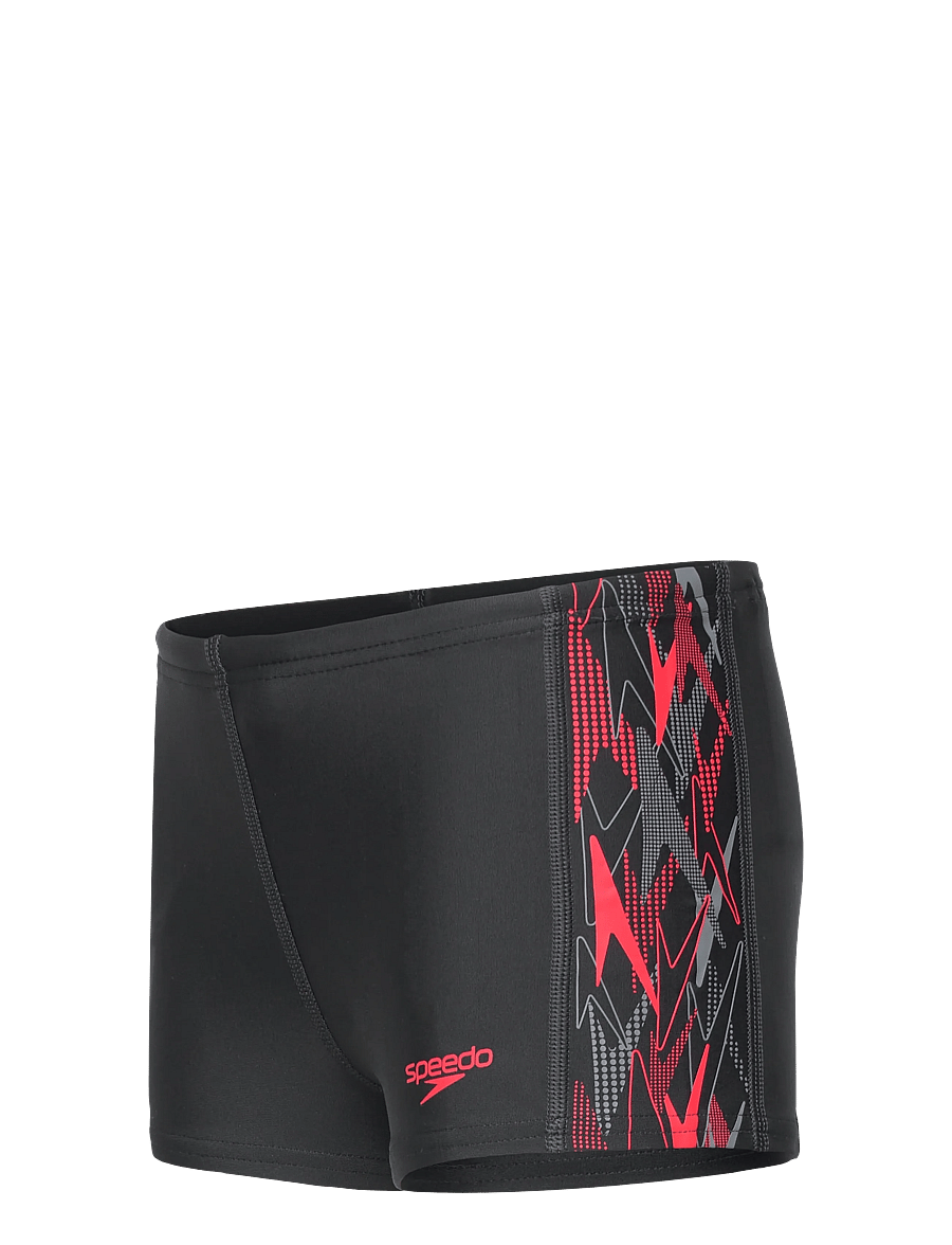 Speedo - Placement Aquashort - szorty kąpielowe - anthracite/high risk red - 2
