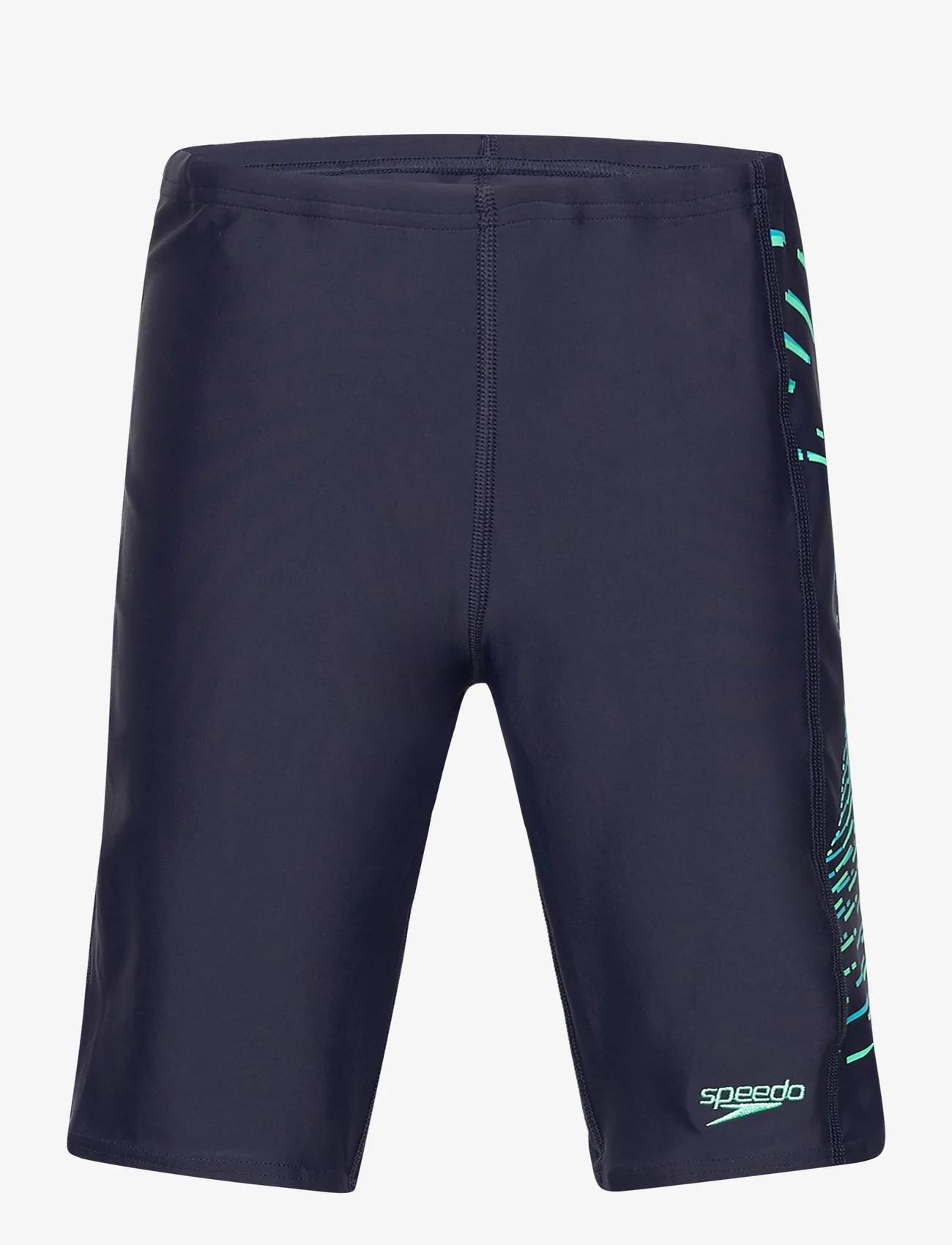 Speedo - Boys Plastisol Placement Jammer - swim shorts - navy/green - 0
