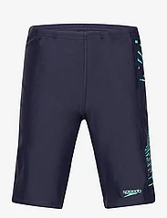 Speedo - Boys Plastisol Placement Jammer - shorts - navy/green - 0