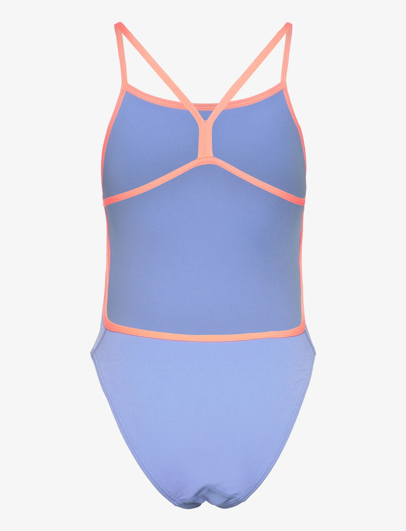 Speedo - Womens Solid Vback - maudymosi kostiumėliai - blue/pink - 1