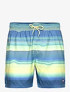 Mens Placement Leisure 16" Watershort - BLUE/YELLOW
