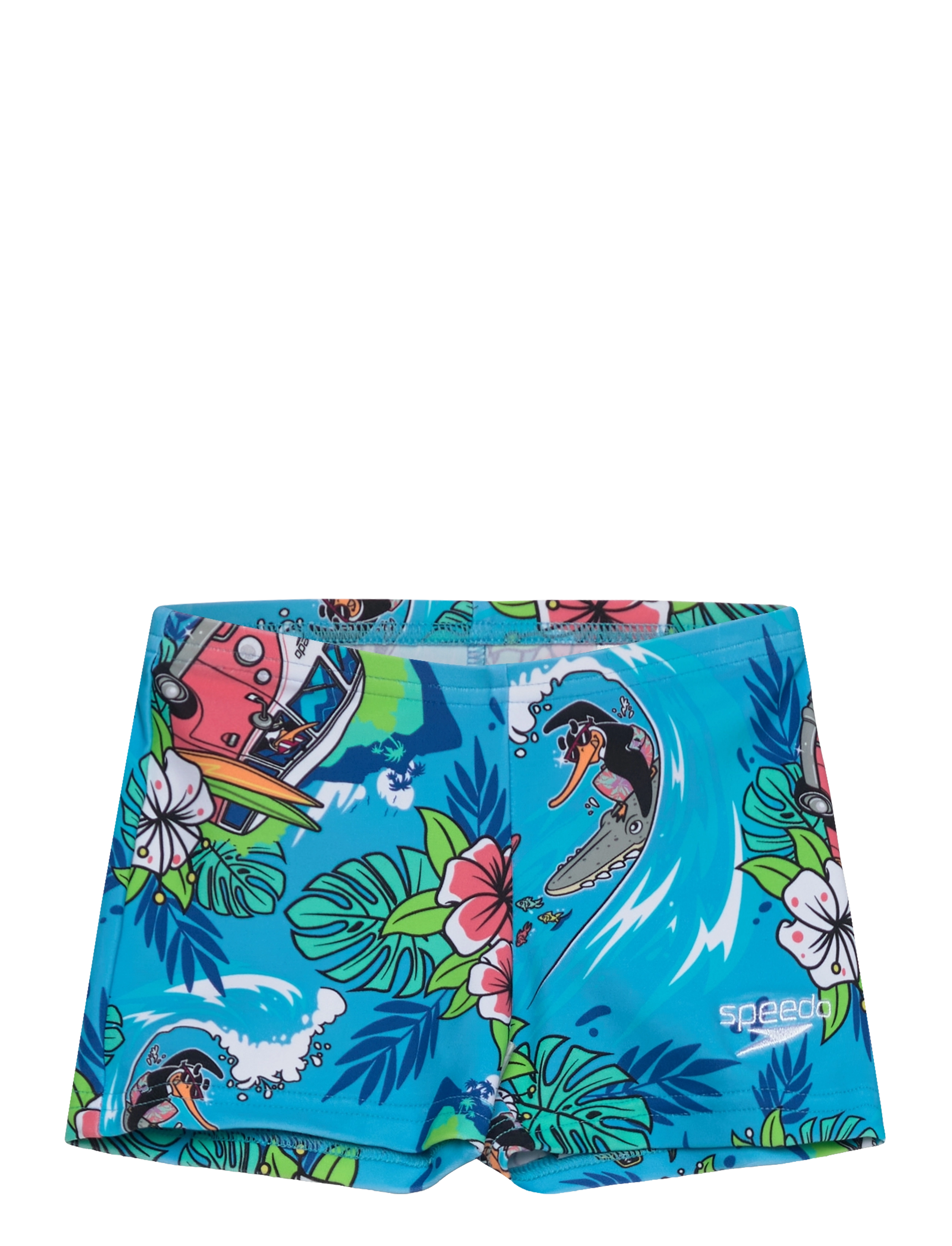 SPEEDO Jungen Learn To Swim Digital Allover Aquashort Blau - 92 - Kinder