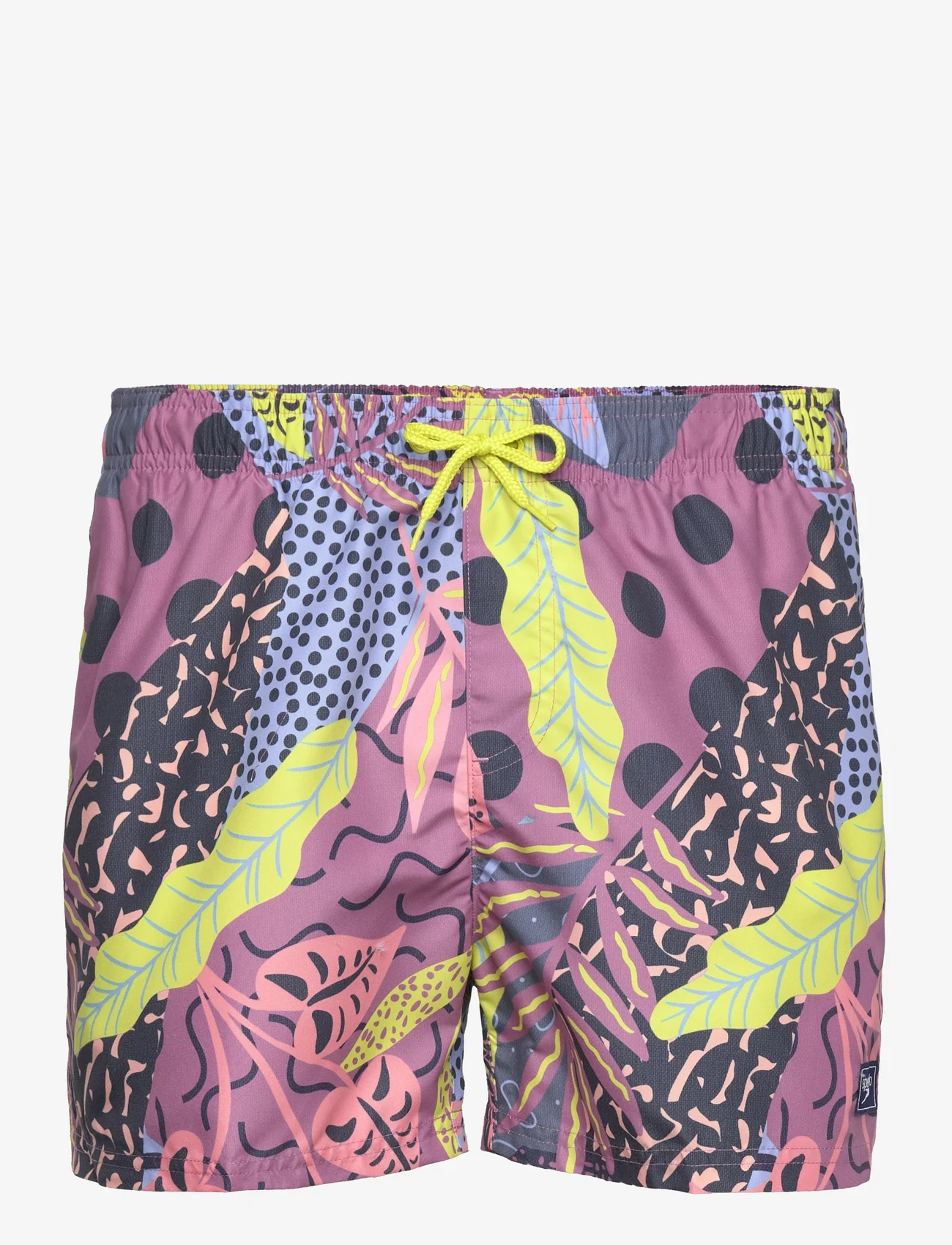 Speedo - Mens Digital Printed Leisure 14" Watershort - badbyxor - pink/yellow - 0
