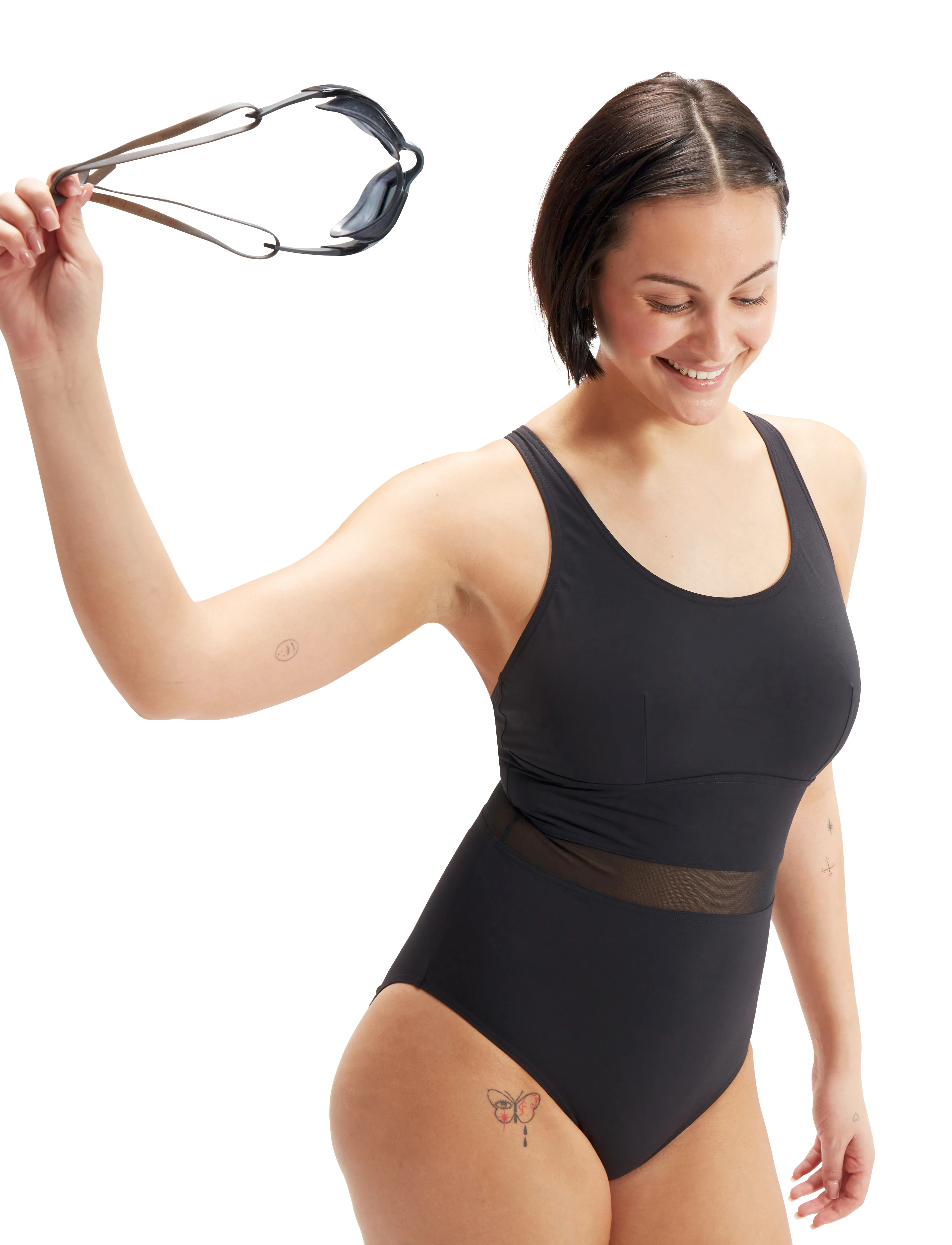 Speedo - Womens Shaping LuniaGlow 1 Piece - black - 4