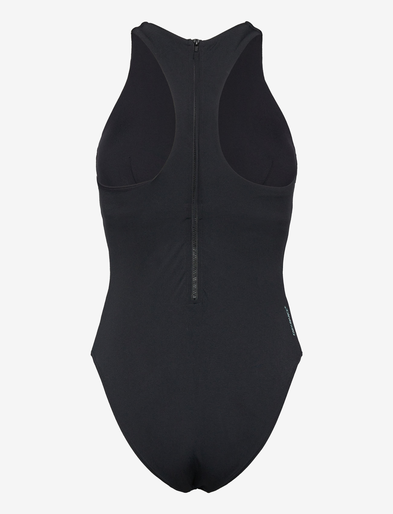 Speedo - Womens Racer Zip Swimsuit with Built in Swim Bra - sports swimwear - black - 2