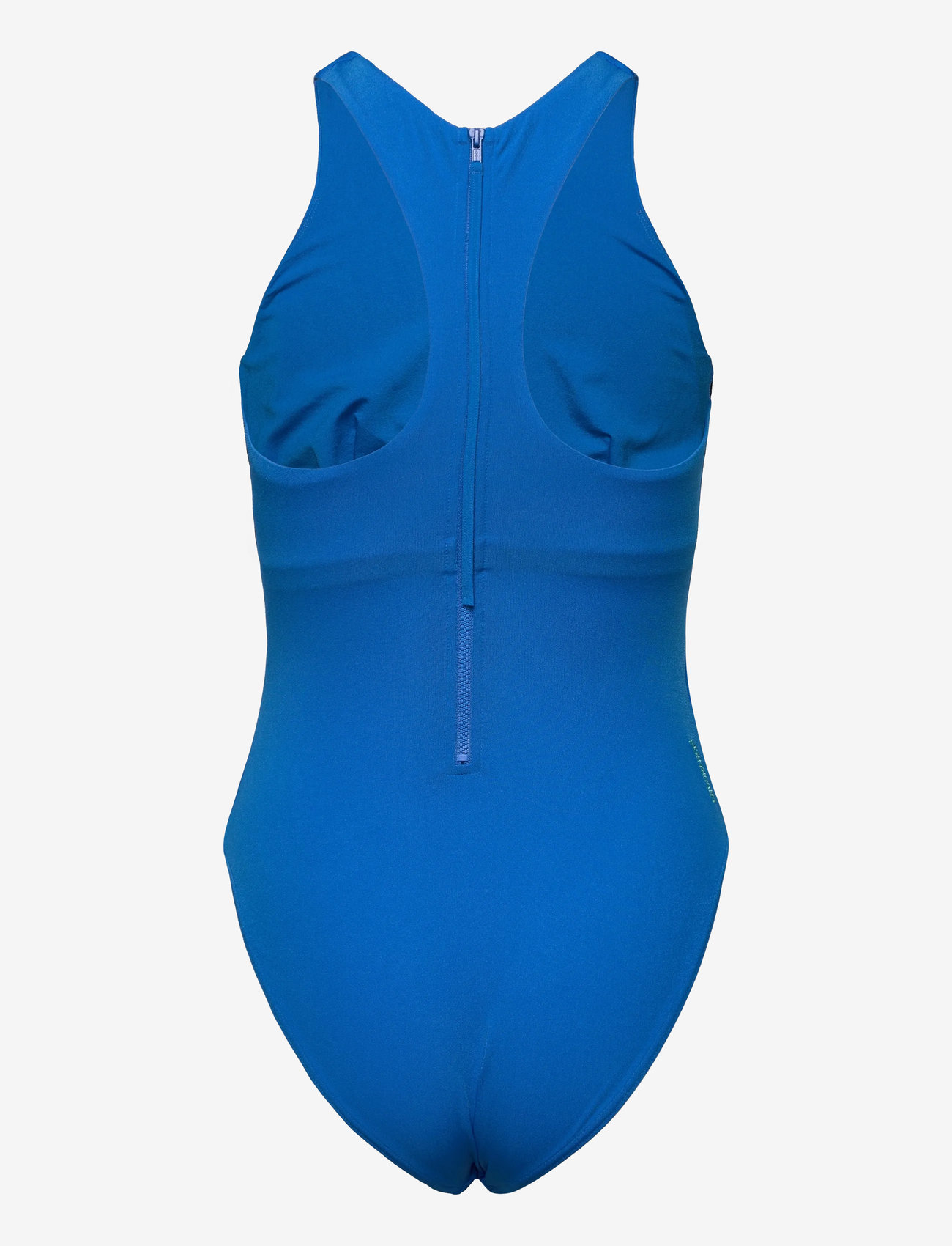 Speedo - Womens Racer Zip Swimsuit with Built in Swim Bra - sportiga badkläder - blue - 1