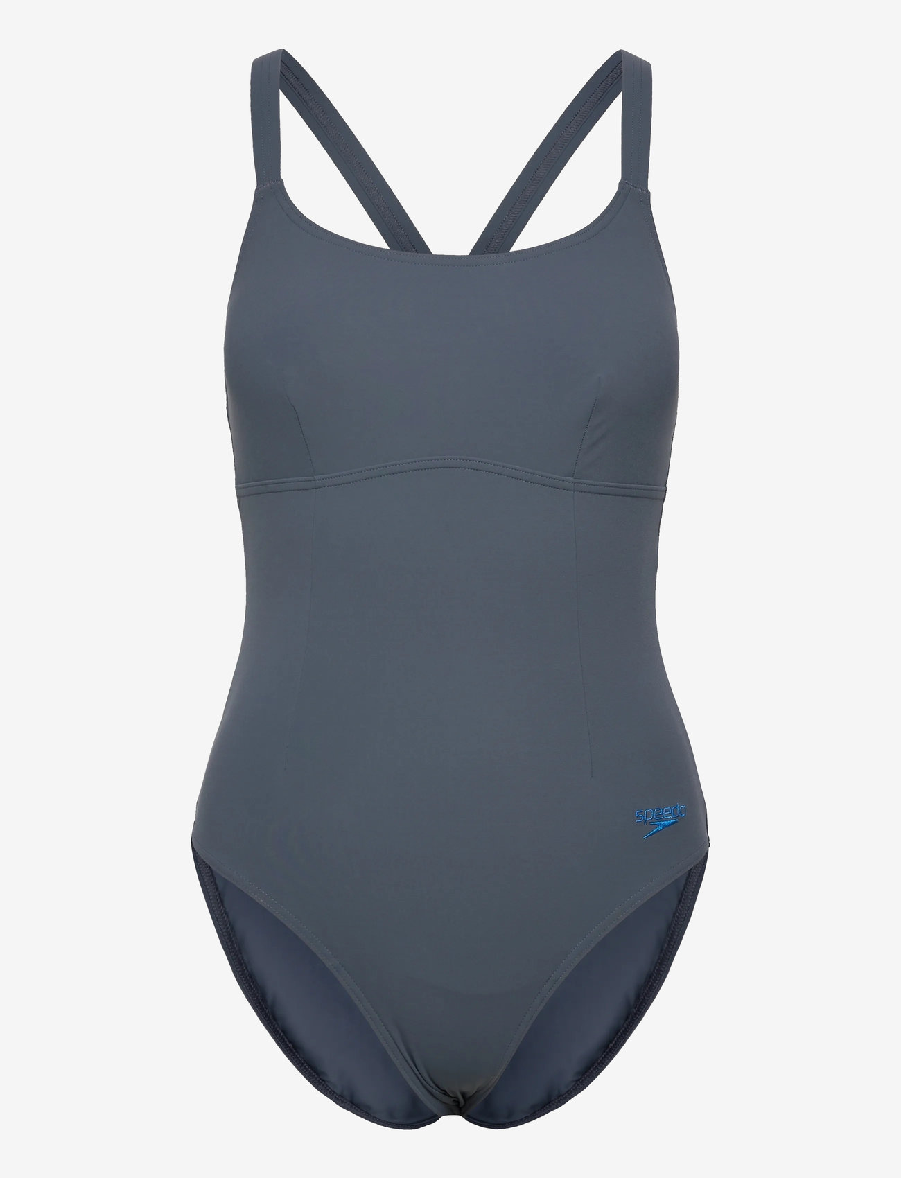 Speedo - Womens Shaping Crossback 1 Pc - sportiga badkläder - grey - 0