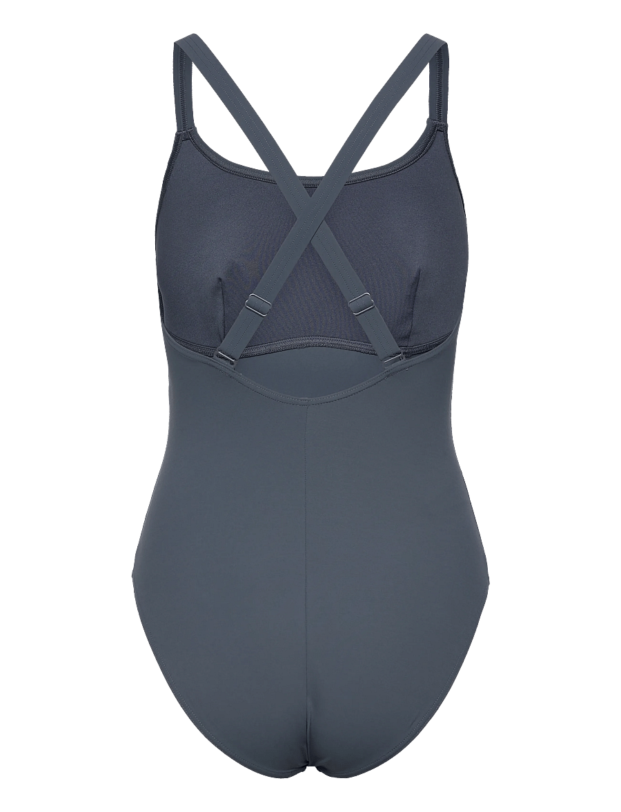 Speedo - Womens Shaping Crossback Swimsuit - sportiska stila peldkostīmi - grey - 1