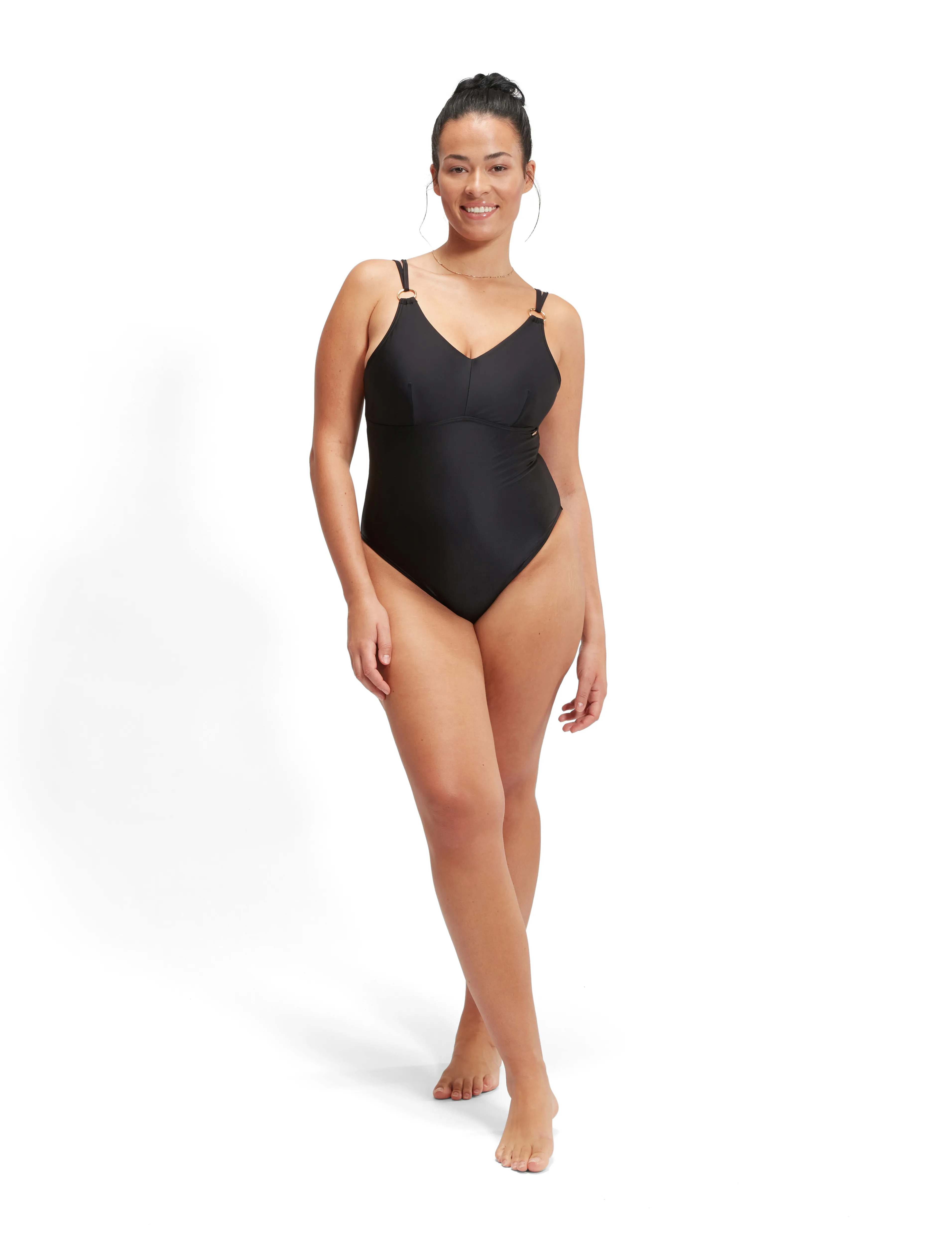 Speedo - Womens Shaping Strappy 1 Piece - black - 5