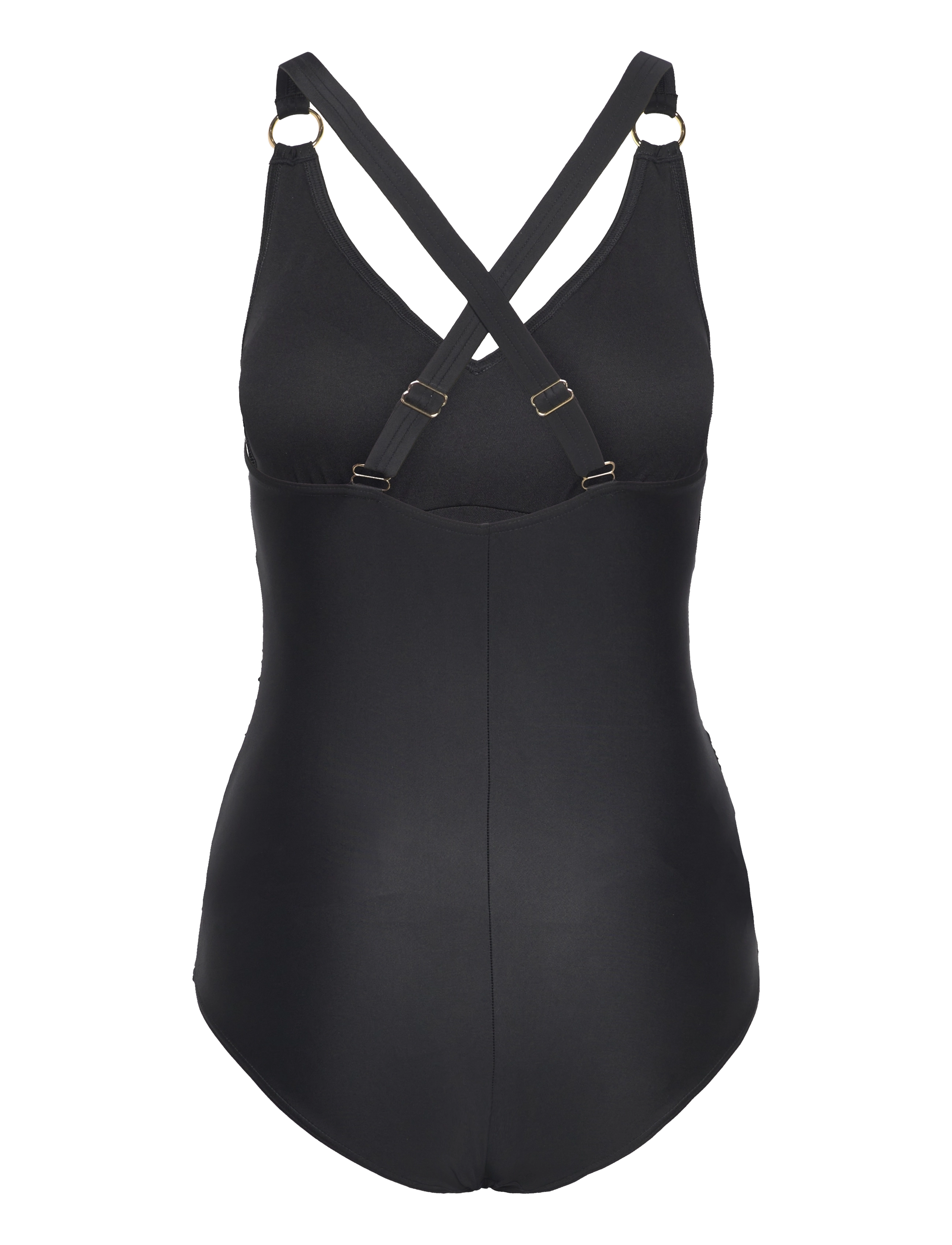 Speedo - Womens Shaping V Neck 1 Piece - black - 2