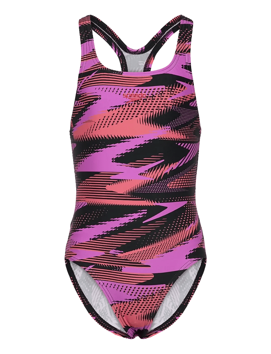 Speedo - Girls HyperBoom Allover Medalist - ujumistrikood - purple - 0