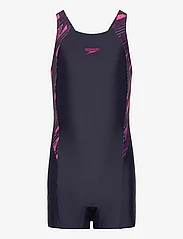 Speedo - Girls HyperBoom Splice Legsuit - summer savings - navy/pink - 0