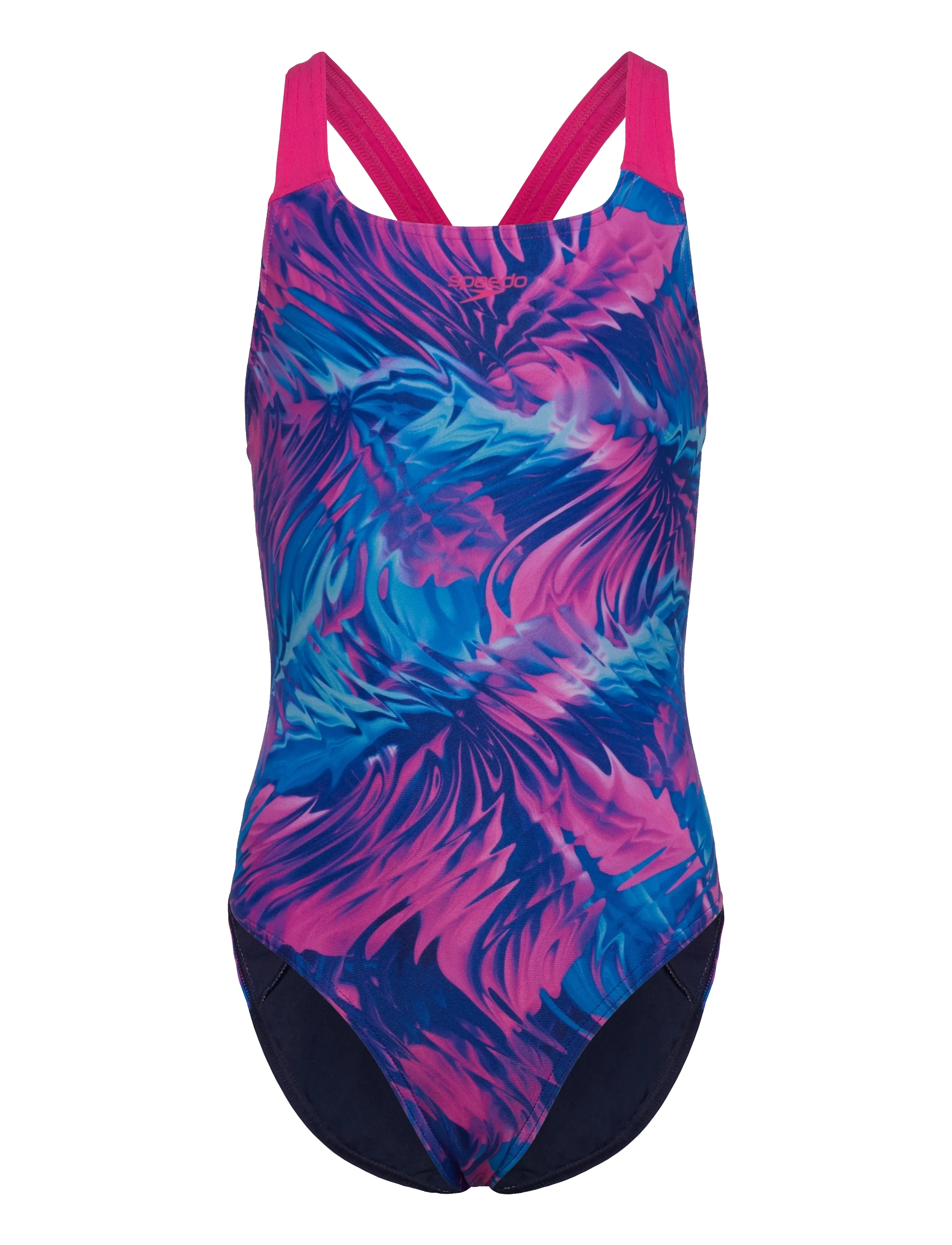 Speedo Print Powerback One Piece, Børn, Print Powerback Badedragt, Multi/mønstret, Str: 176