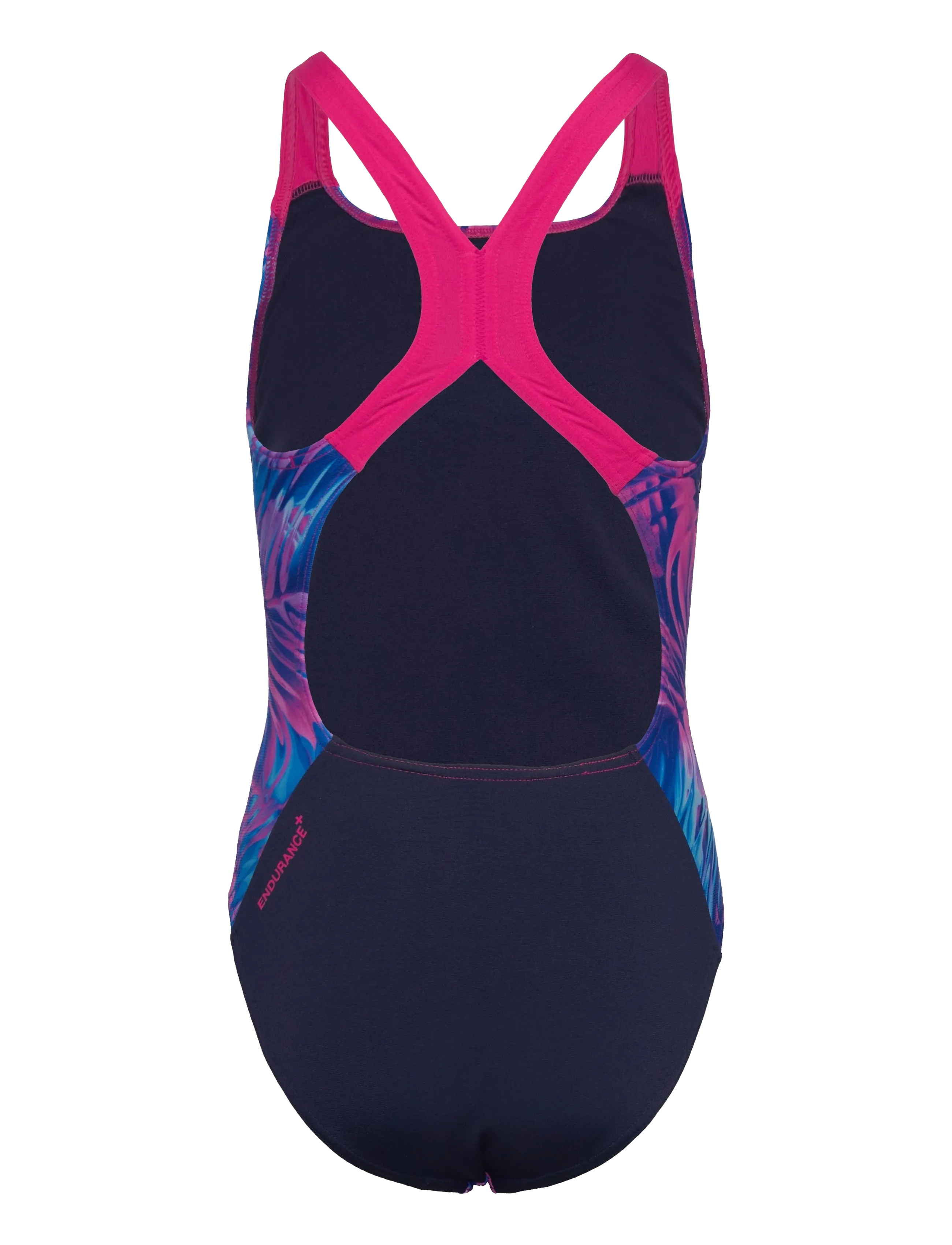 Speedo - Print Powerback One Piece - badeanzüge - margarita pink/peacoat - 1