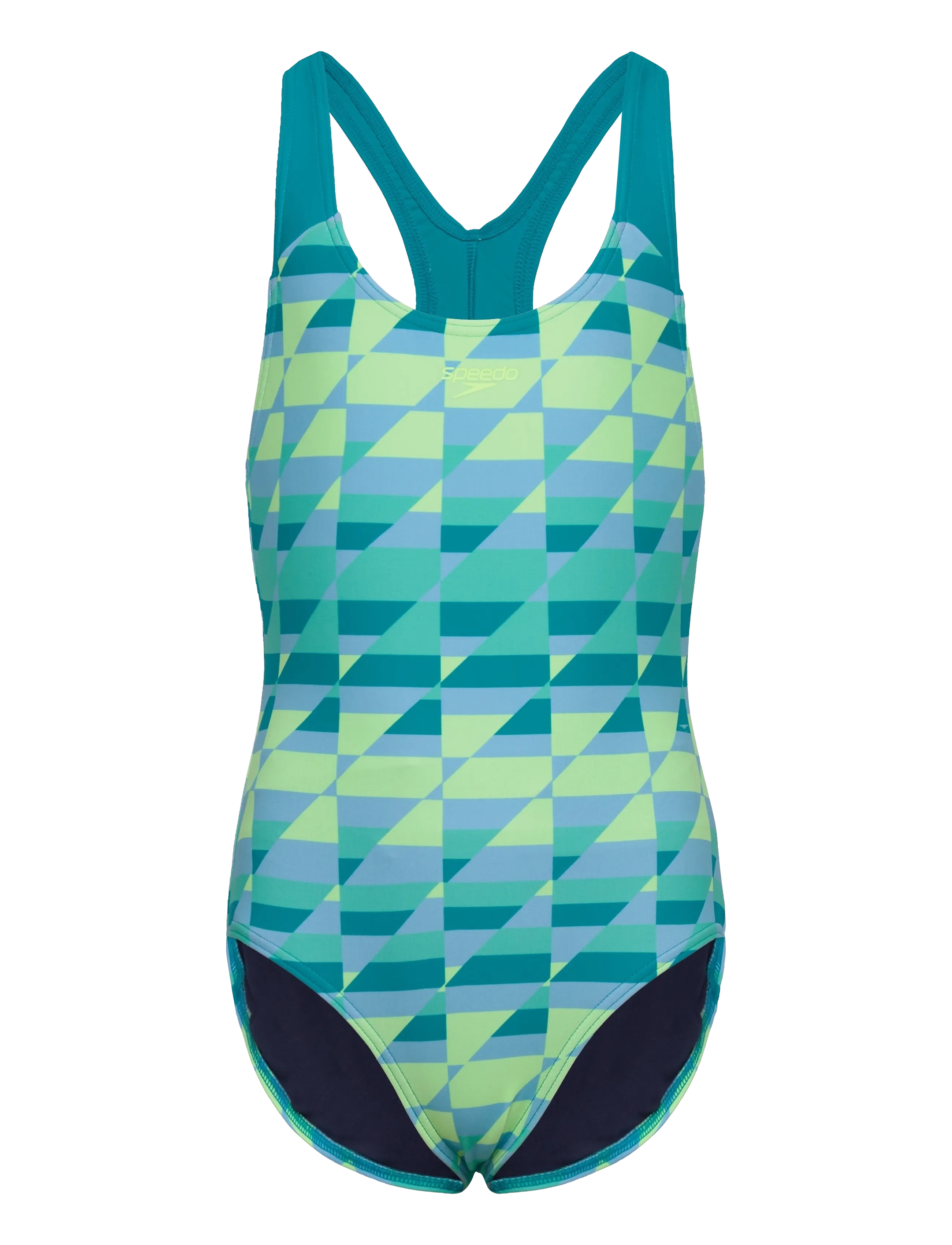 Speedo Print Splashback One Piece - Kleidung - ANGELIC BLUE/MAYAN BLUE / green