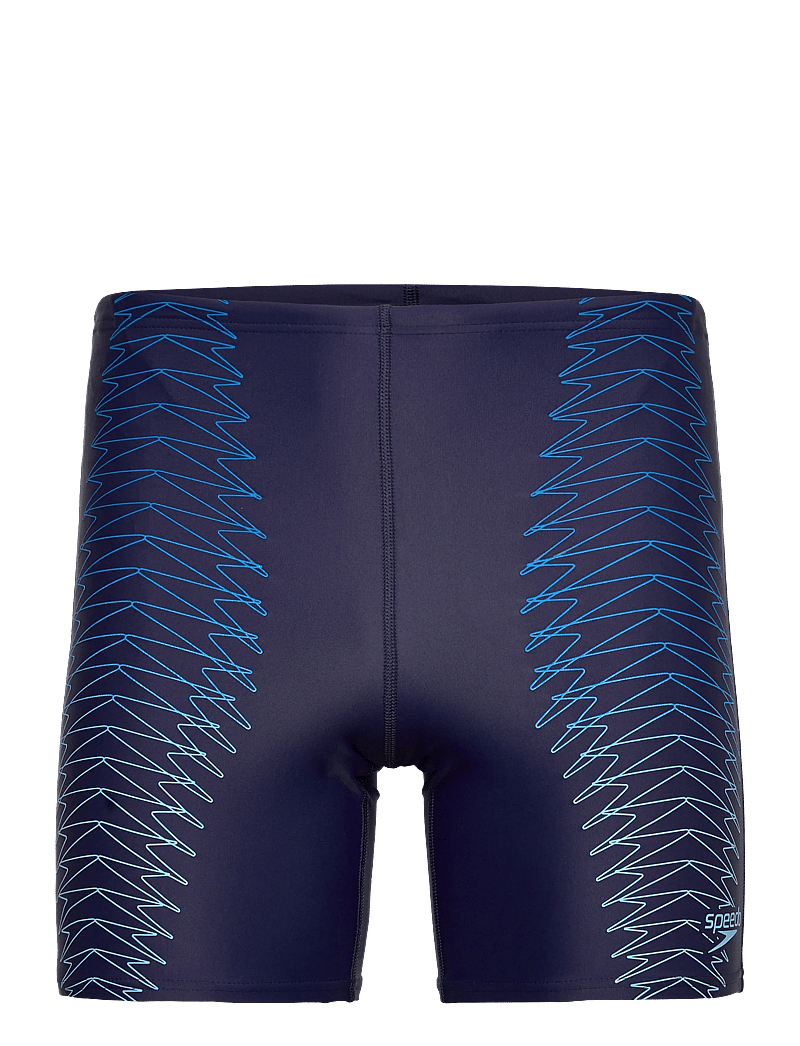 Speedo - Mens Duo Logo Print Mid Jammer - badehosen - blue - 0