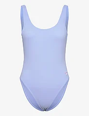 Speedo - Womens Textured Deep U-Back - peldkostīmi - blue - 0