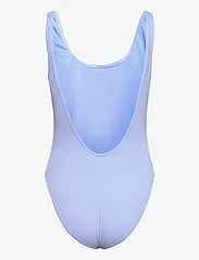 Speedo - Womens Textured Deep U-Back - maudymosi kostiumėliai - blue - 1