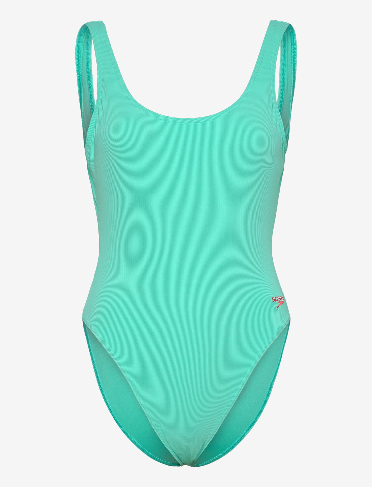 Speedo - Womens Textured Deep U-Back - sportiga badkläder - blue - 0