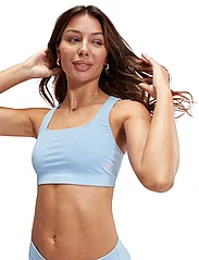 Speedo - Womens Textured Deep U-Back 2PC - bikini sets - blue - 5