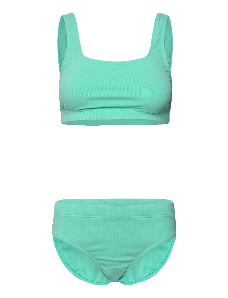 Speedo - Womens Textured Deep U-Back 2PC - sport-bademode - blue - 0