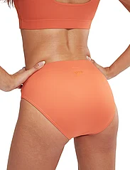 Speedo - Womens Textured Deep U-Back 2PC - bikini sets - brown/orange - 5