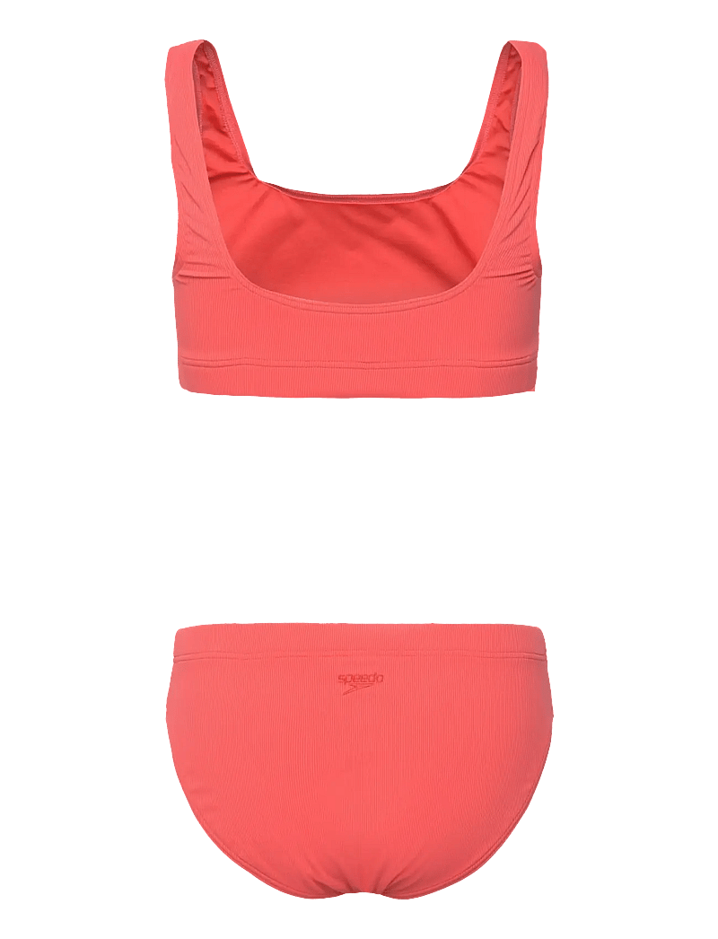 Speedo - Womens Textured Deep U-Back 2PC - sport-bademode - orange - 1