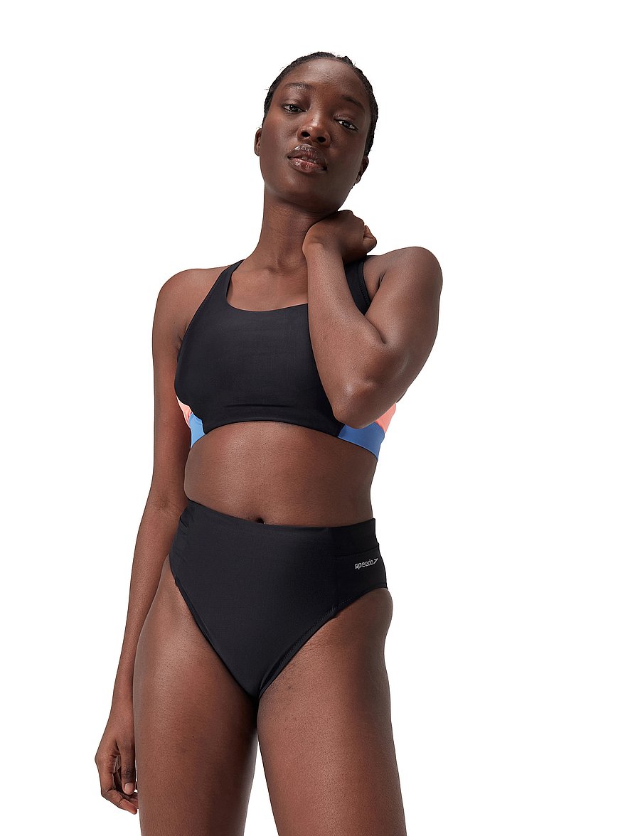 Speedo - 8-003920 Solid Hi Waist Btm - sport-bademode - black - 4