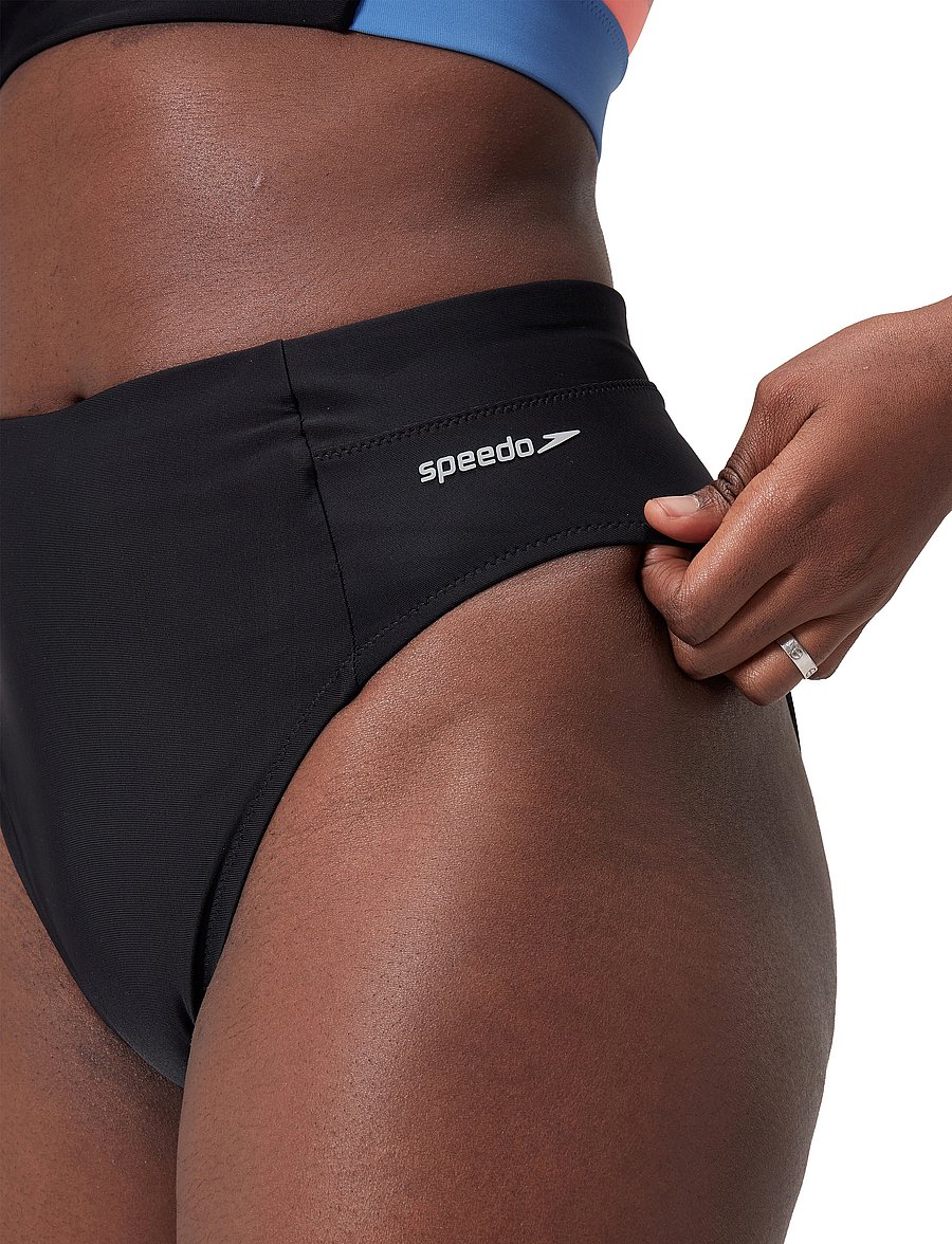 Speedo - 8-003920 Solid Hi Waist Btm - sport-bademode - black - 5