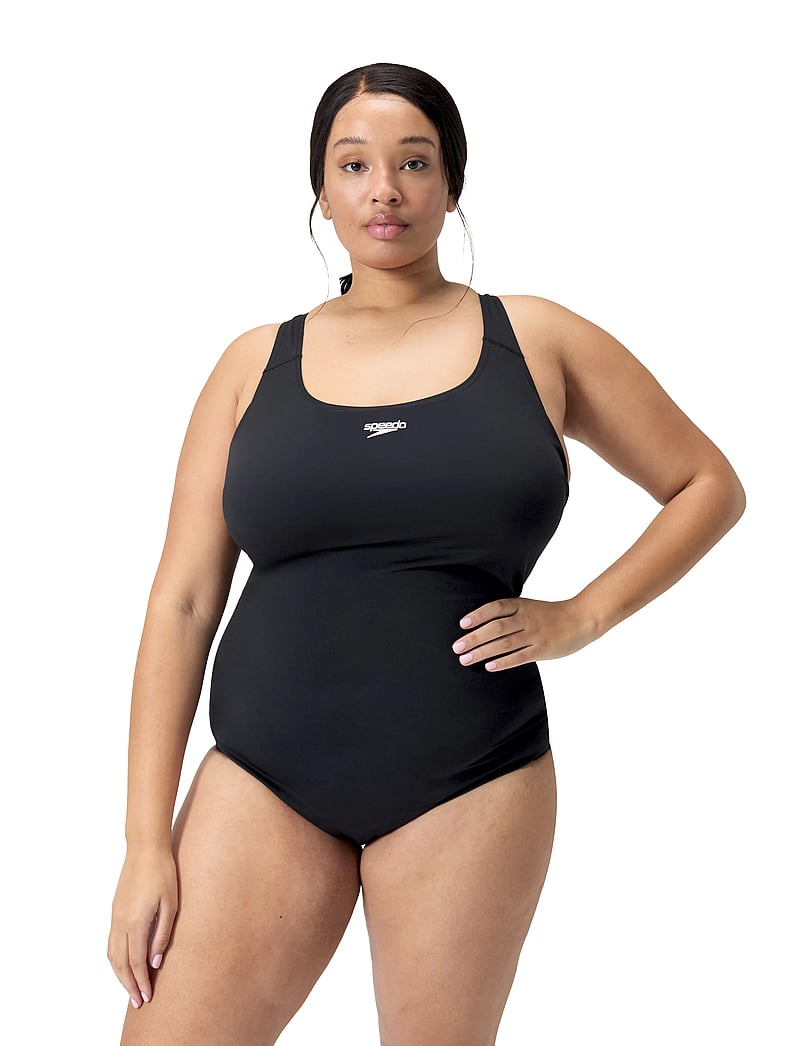Speedo - Plus Size Endurance+ Medalist Swimsuit - ujumistrikood - black - 0
