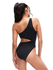 Speedo - TERRY ASYM CUT OUT 1 PC - swimsuits - black - 3