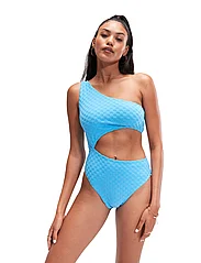 Speedo - TERRY ASYM CUT OUT 1 PC - swimsuits - blue - 2