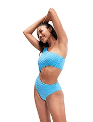 Speedo - TERRY ASYM CUT OUT 1 PC - swimsuits - blue - 3