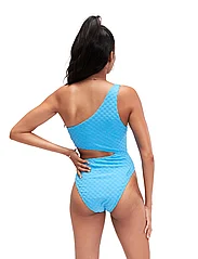 Speedo - TERRY ASYM CUT OUT 1 PC - badedragter - blue - 4