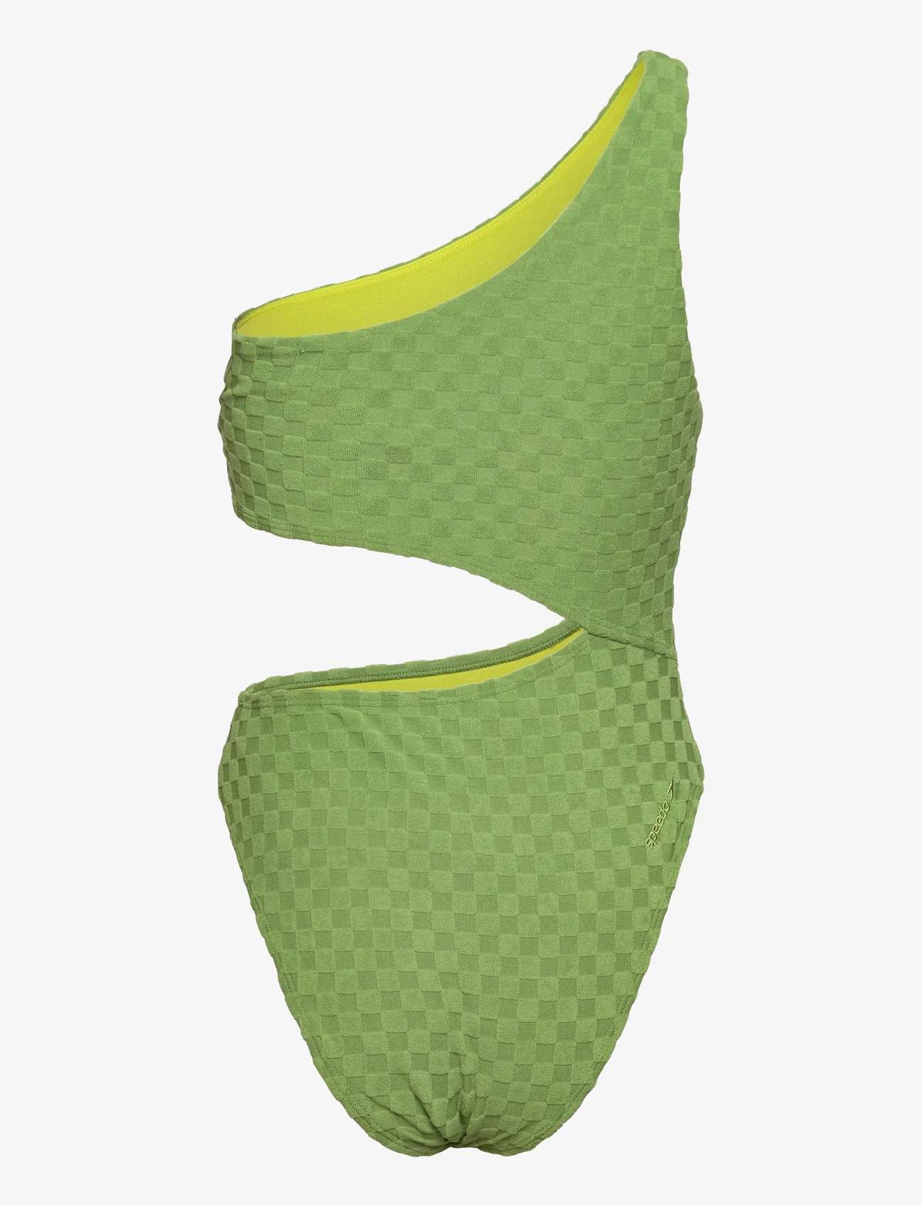 Speedo - TERRY ASYM CUT OUT 1 PC - swimsuits - moss green - 1